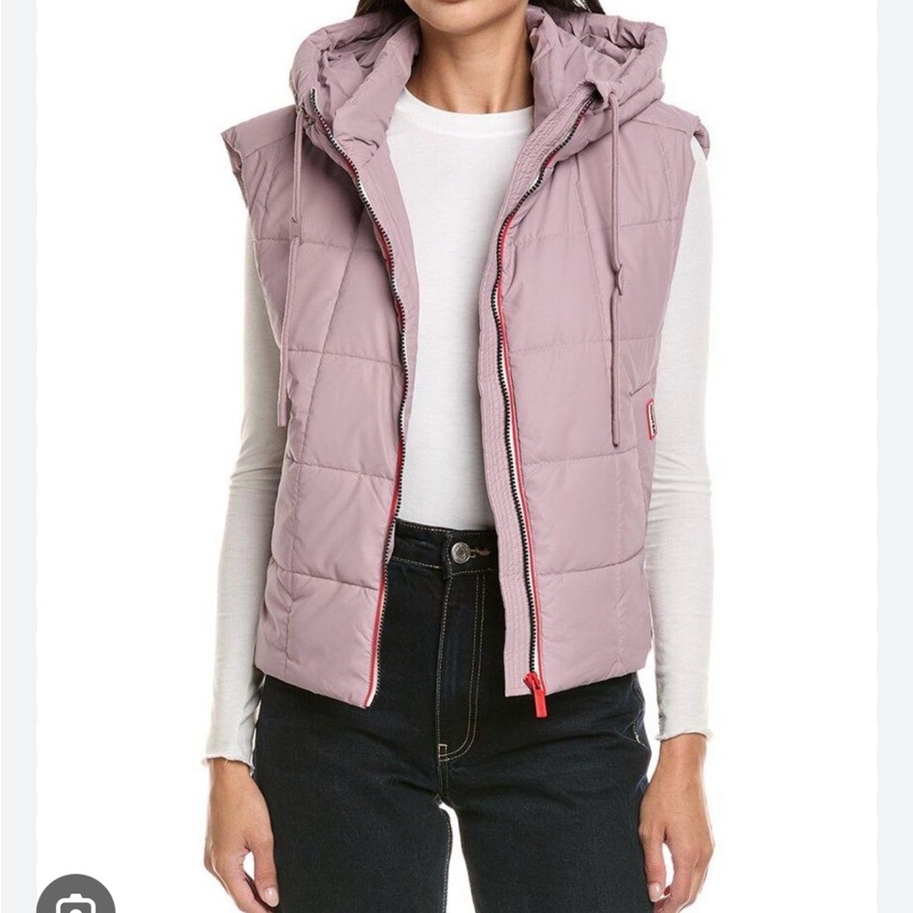 Hunter Quilted Hooded Vest - Lavender